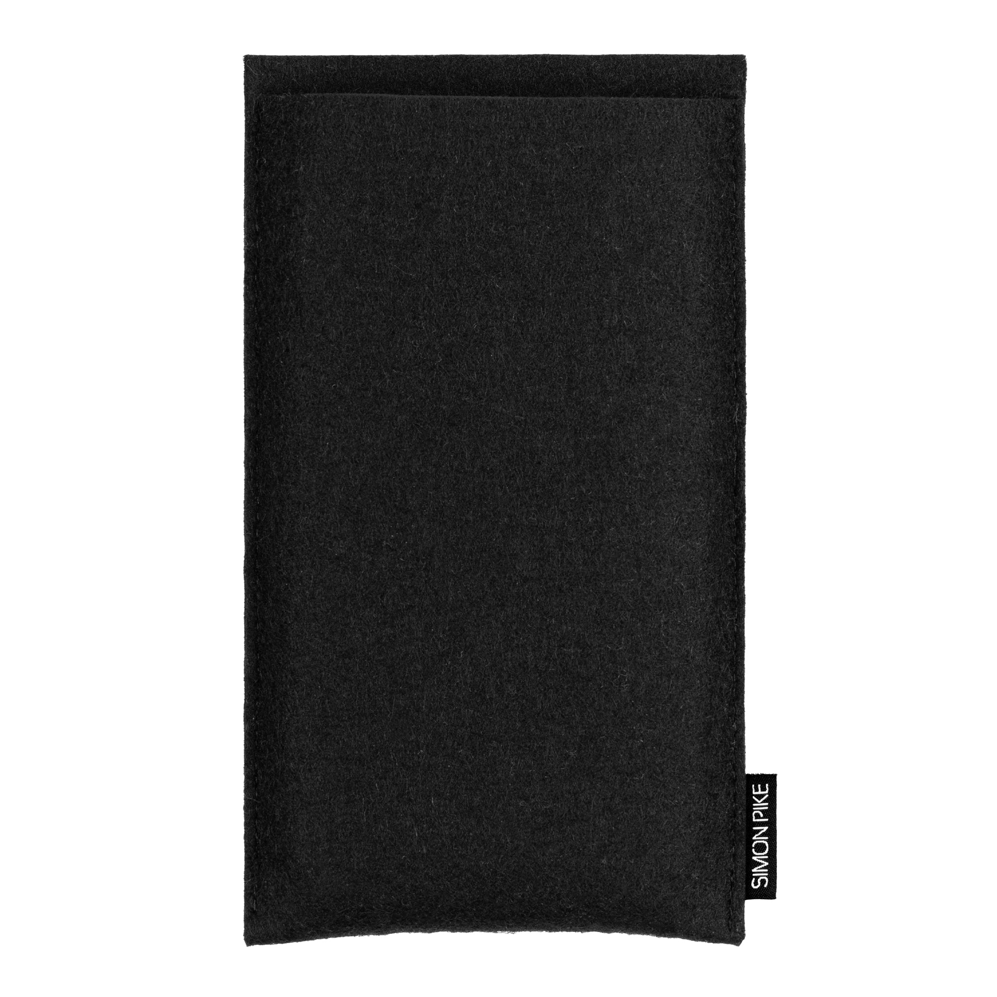 Handytasche "Boston" schwarz aus Wollfilz