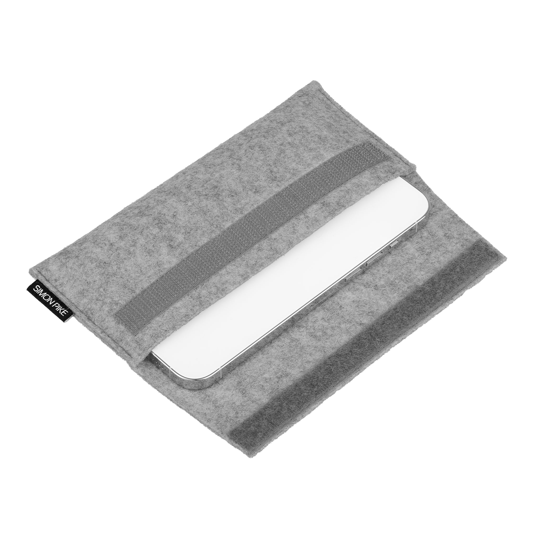 Handytasche "New York" grau aus Wollfilz