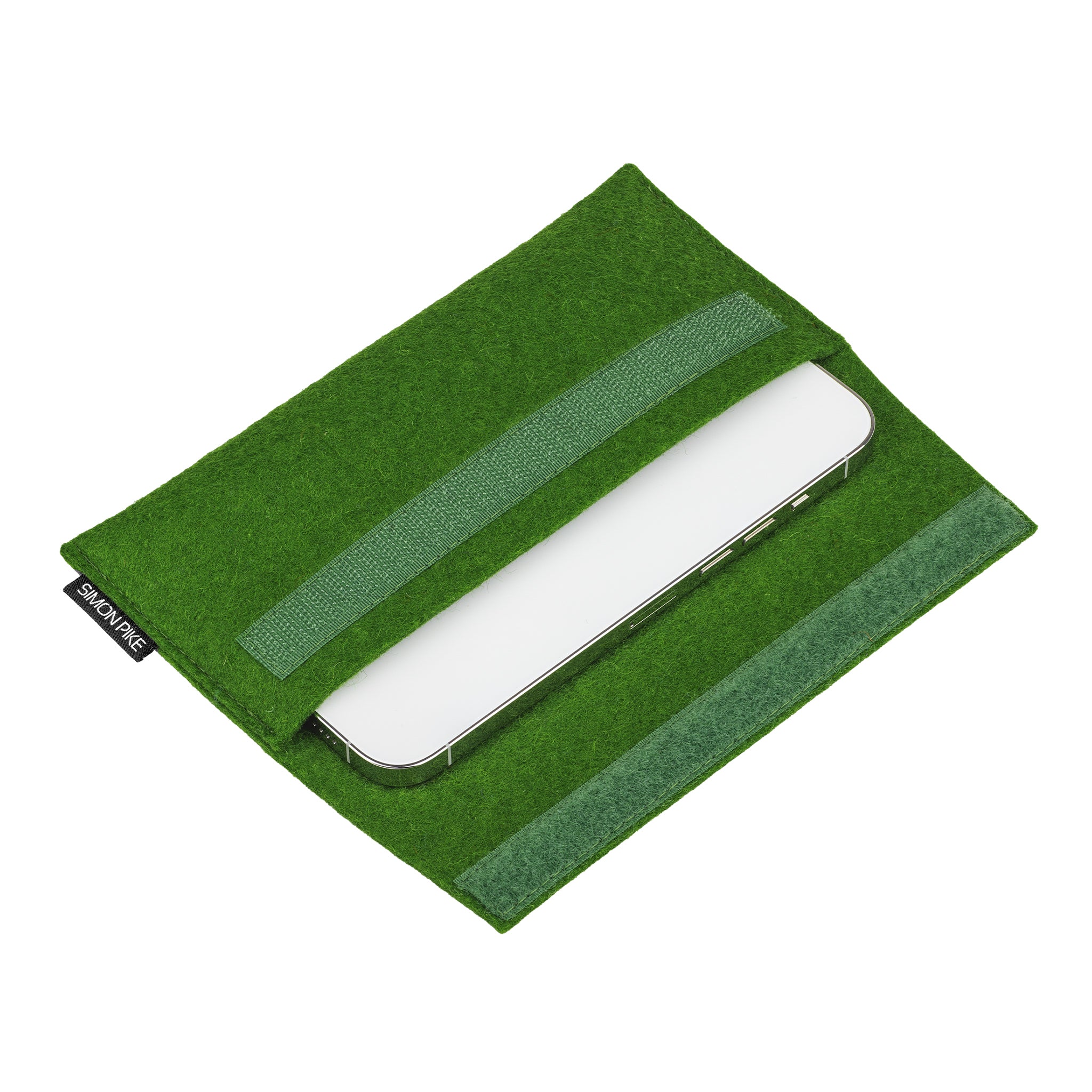 Handytasche "New York" grün aus Wollfilz