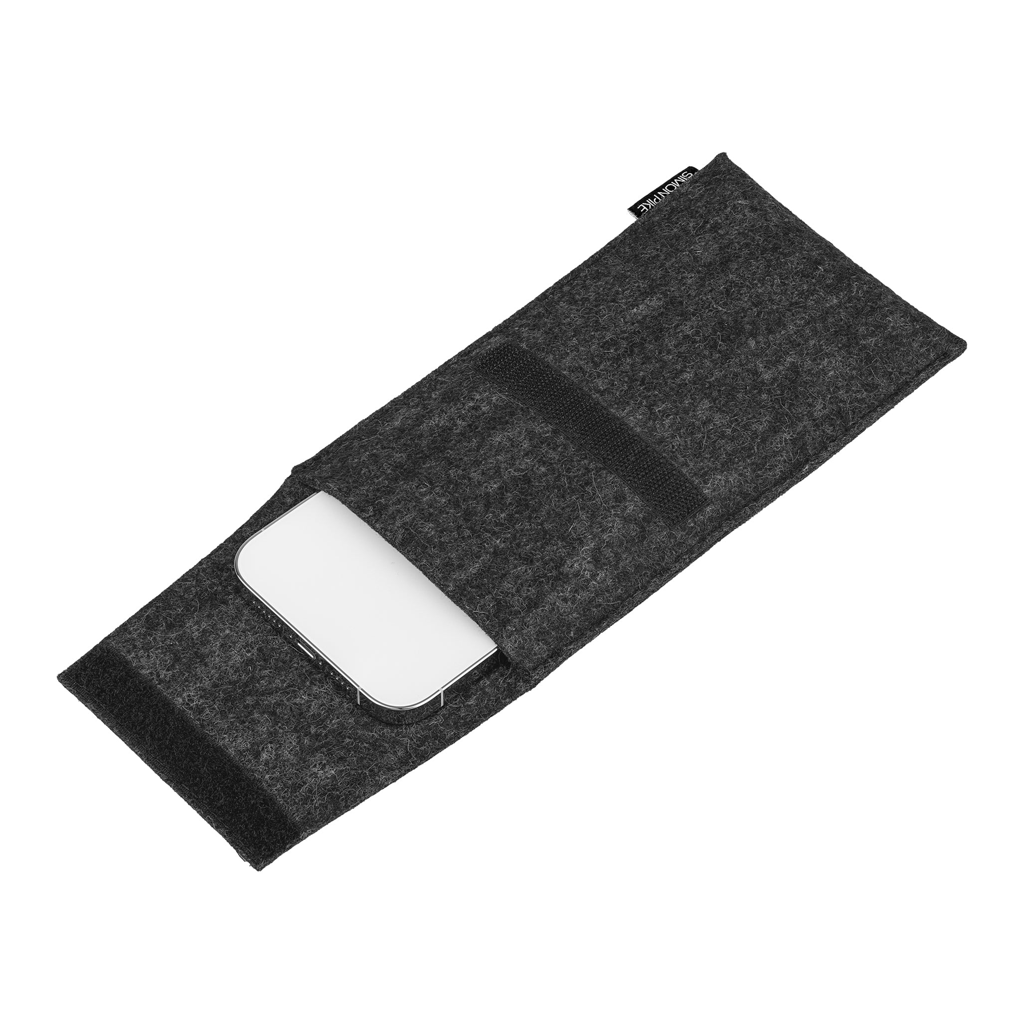 Handytasche "Sidney" anthrazit aus Wollfilz