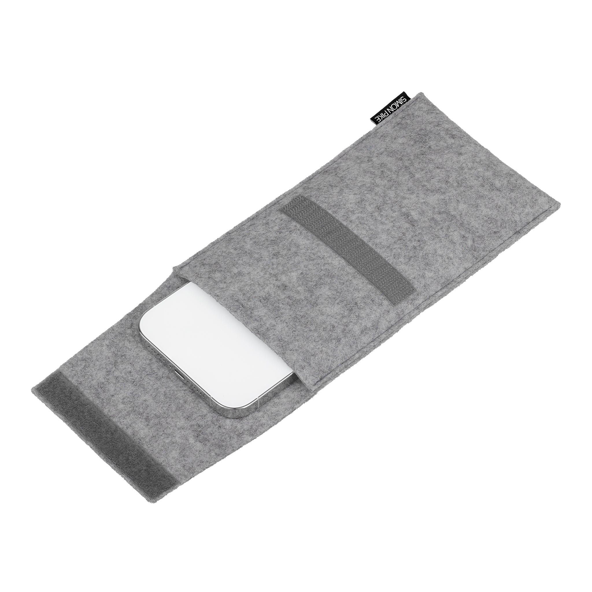 Handytasche "Sidney" grau aus Wollfilz