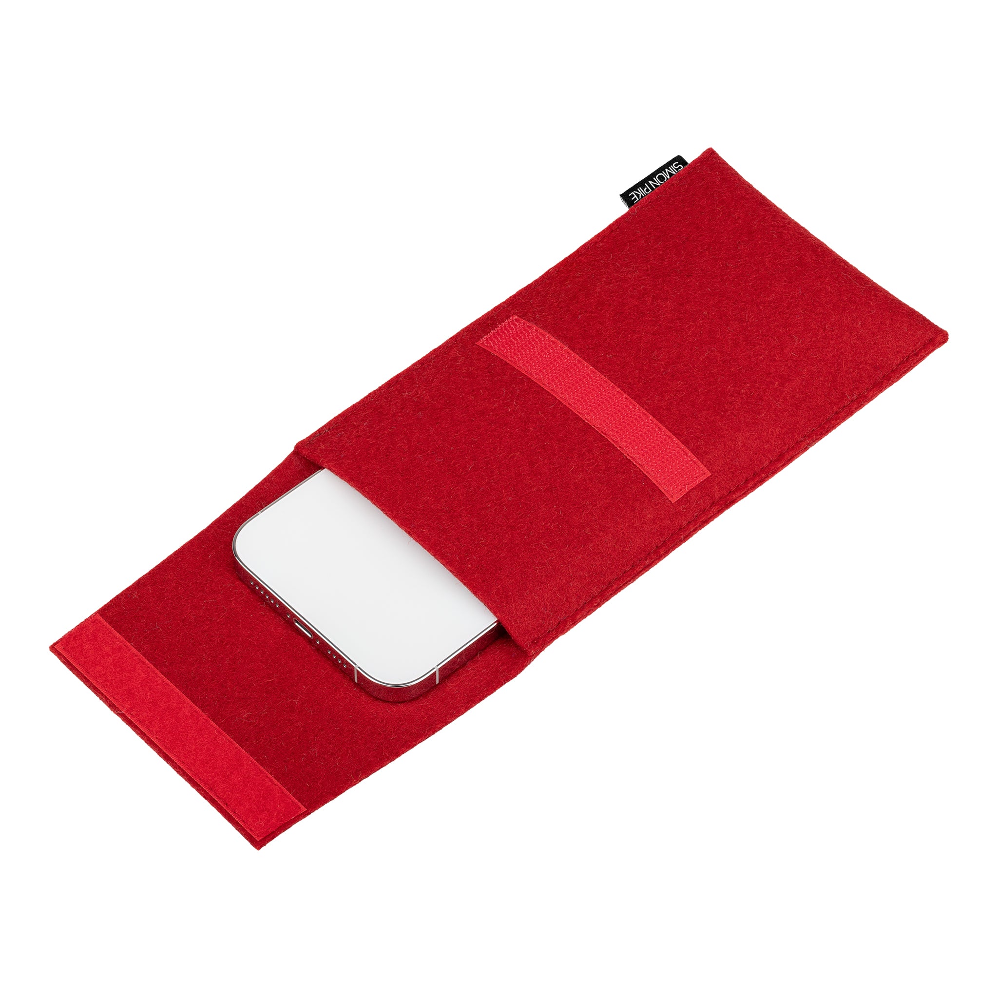 Handytasche "Sidney" rot aus Wollfilz