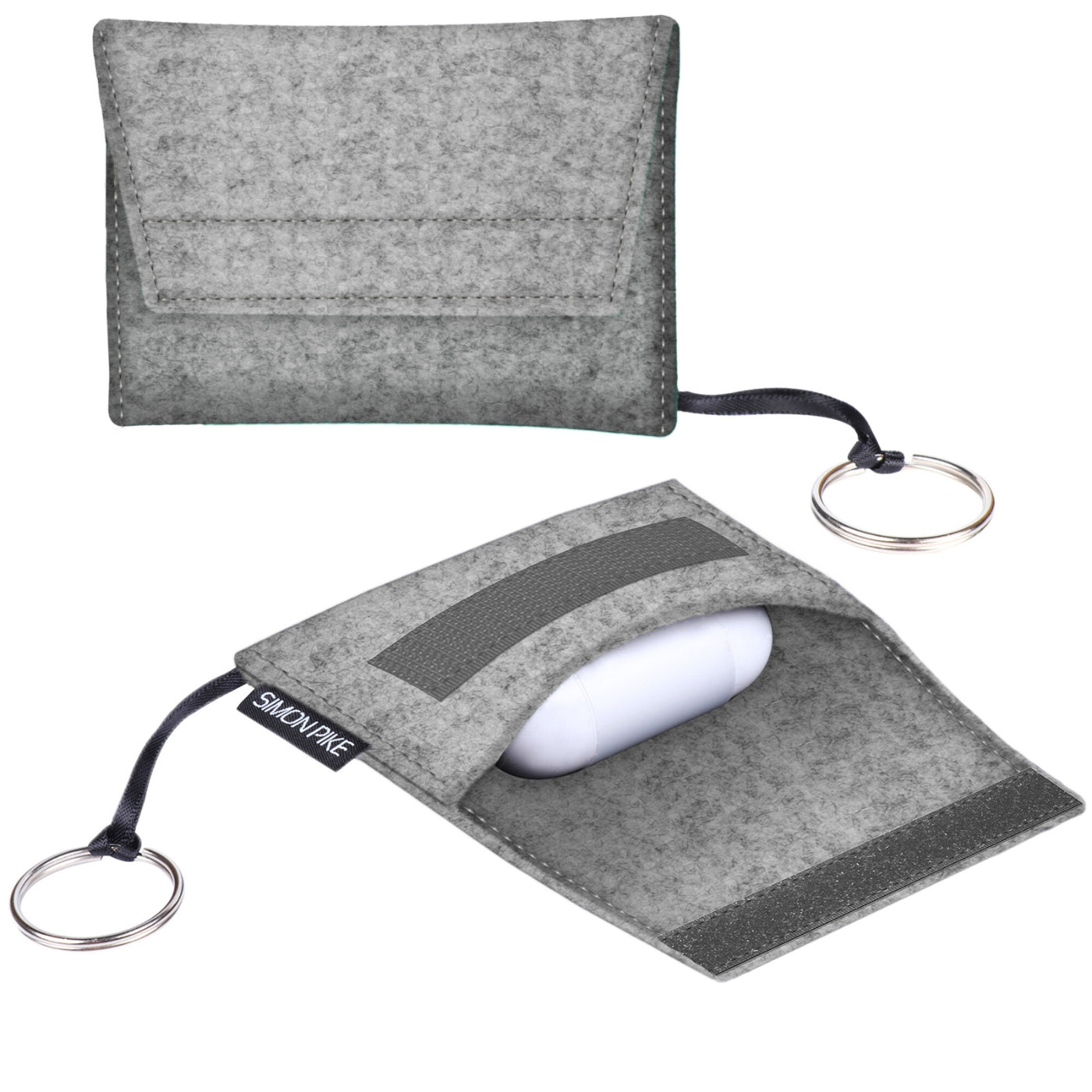 Hülle "Ohio" grau aus Wollfilz