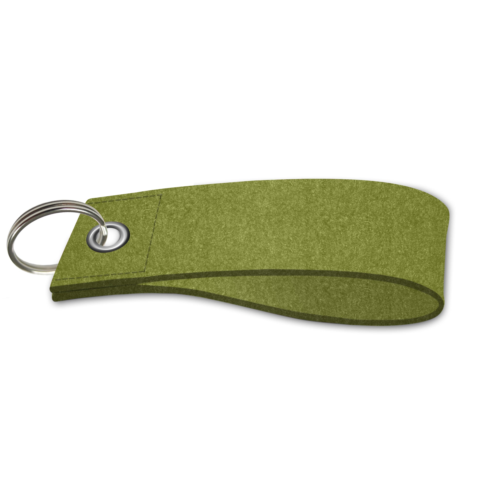 Schlüsselanhänger "Verona" grün aus Wollfilz