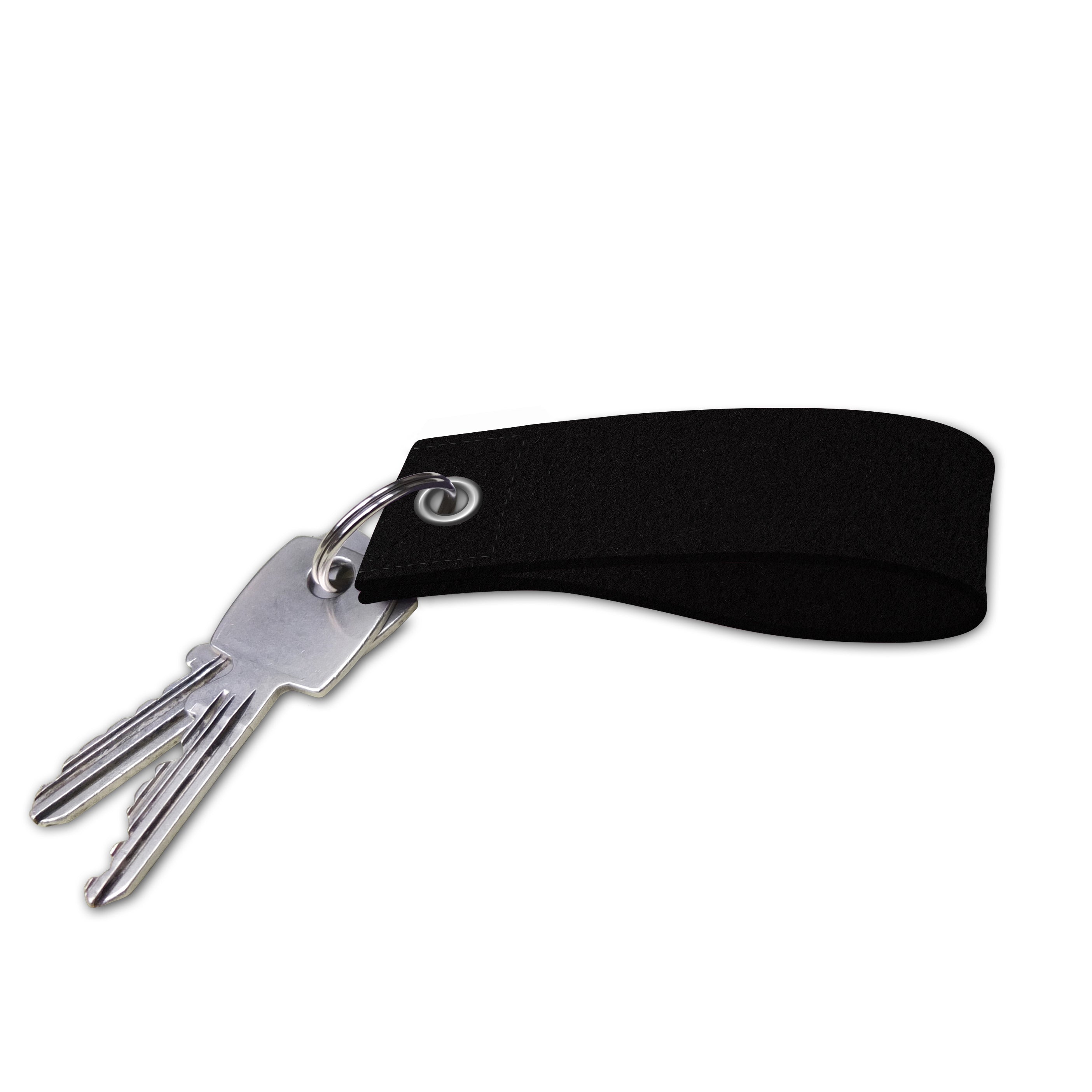 Schlüsselanhänger "Verona" schwarz aus Wollfilz