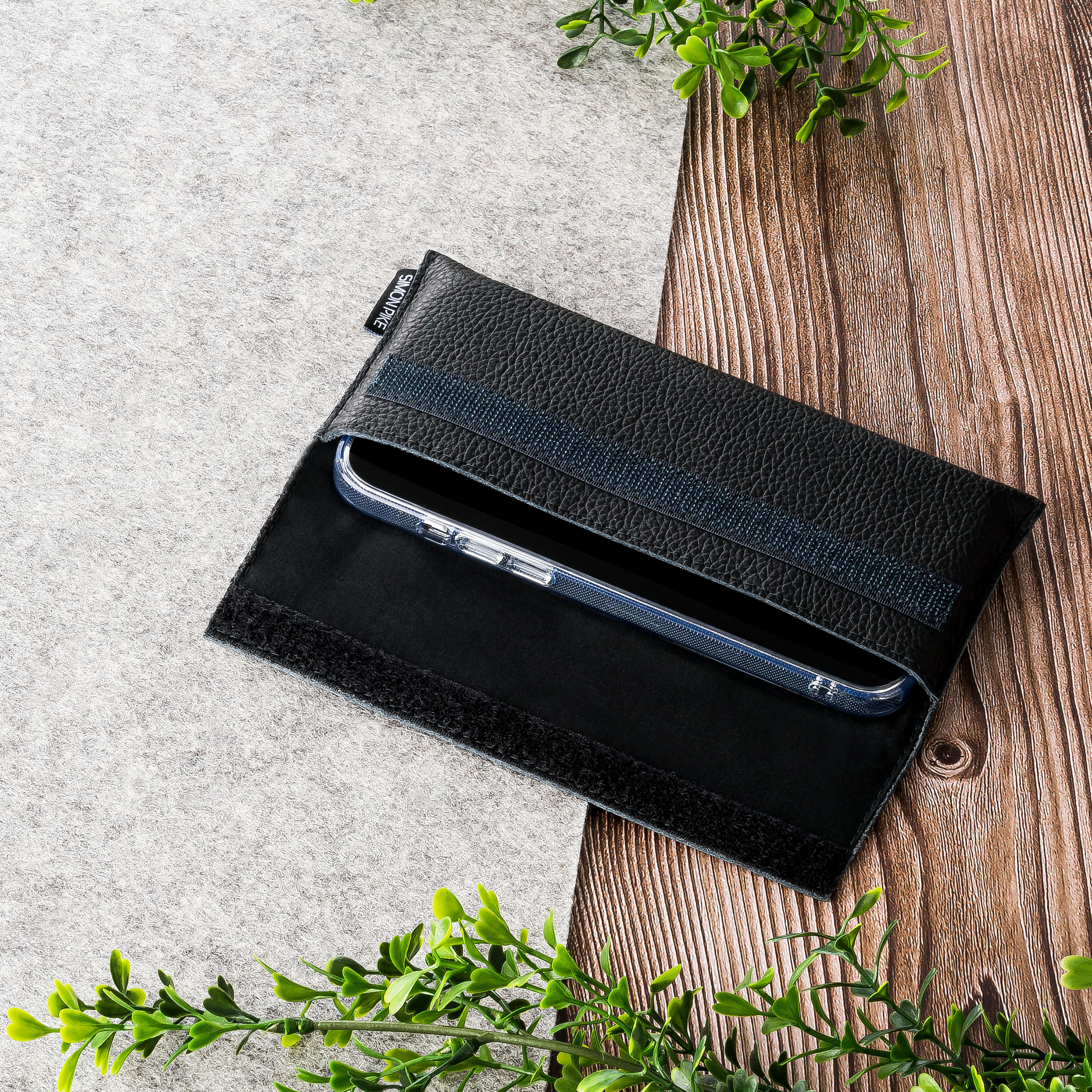 Handytasche "New York" 1 schwarz Leder