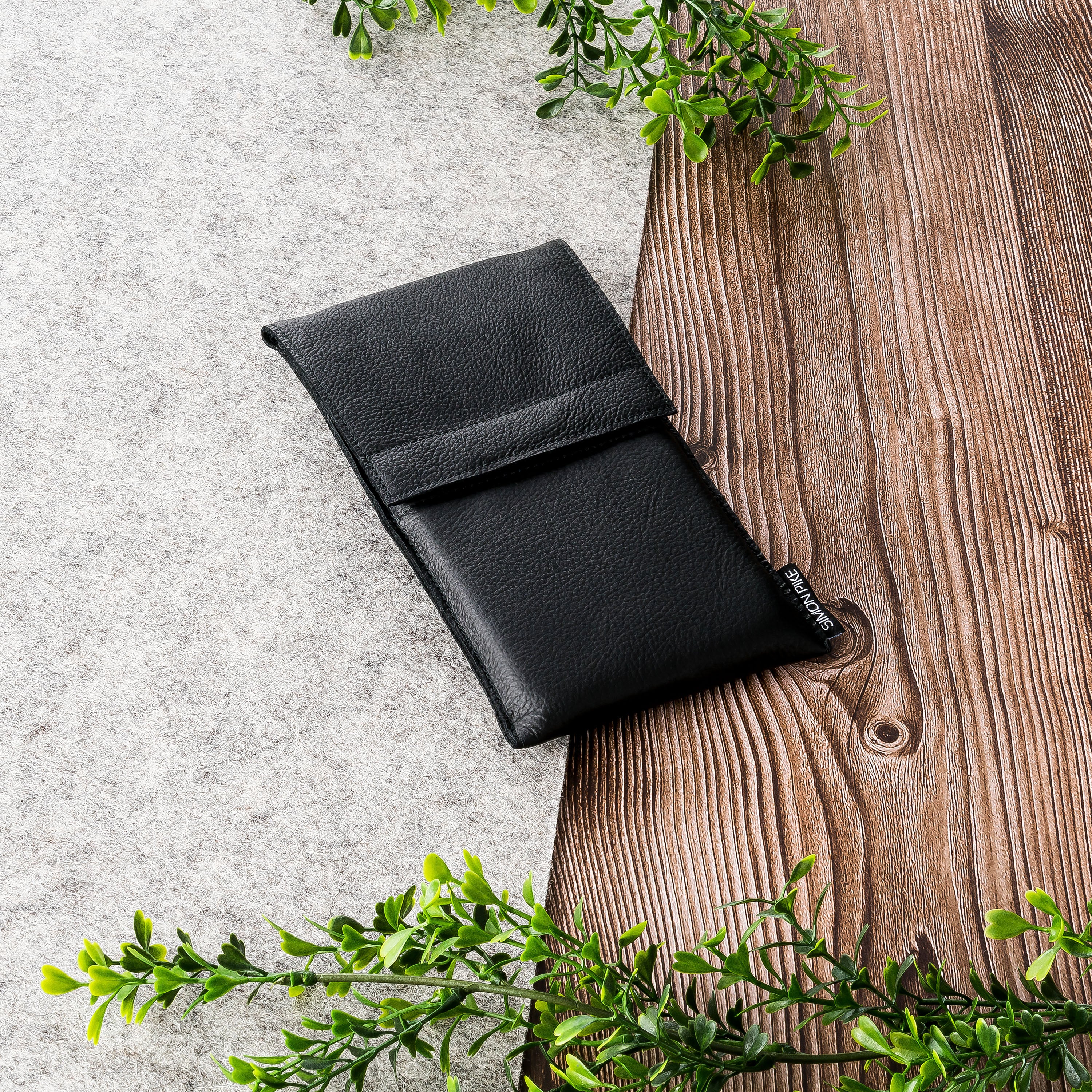 Handytasche "Sidney" 1 schwarz Leder