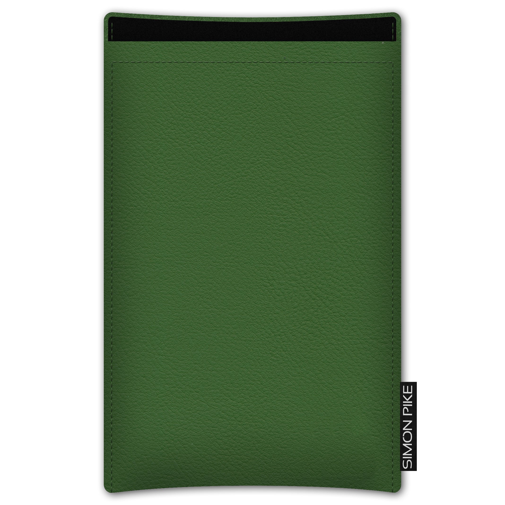 Handytasche "Boston" passend mit Silikonhülle 1 grün Kunstleder