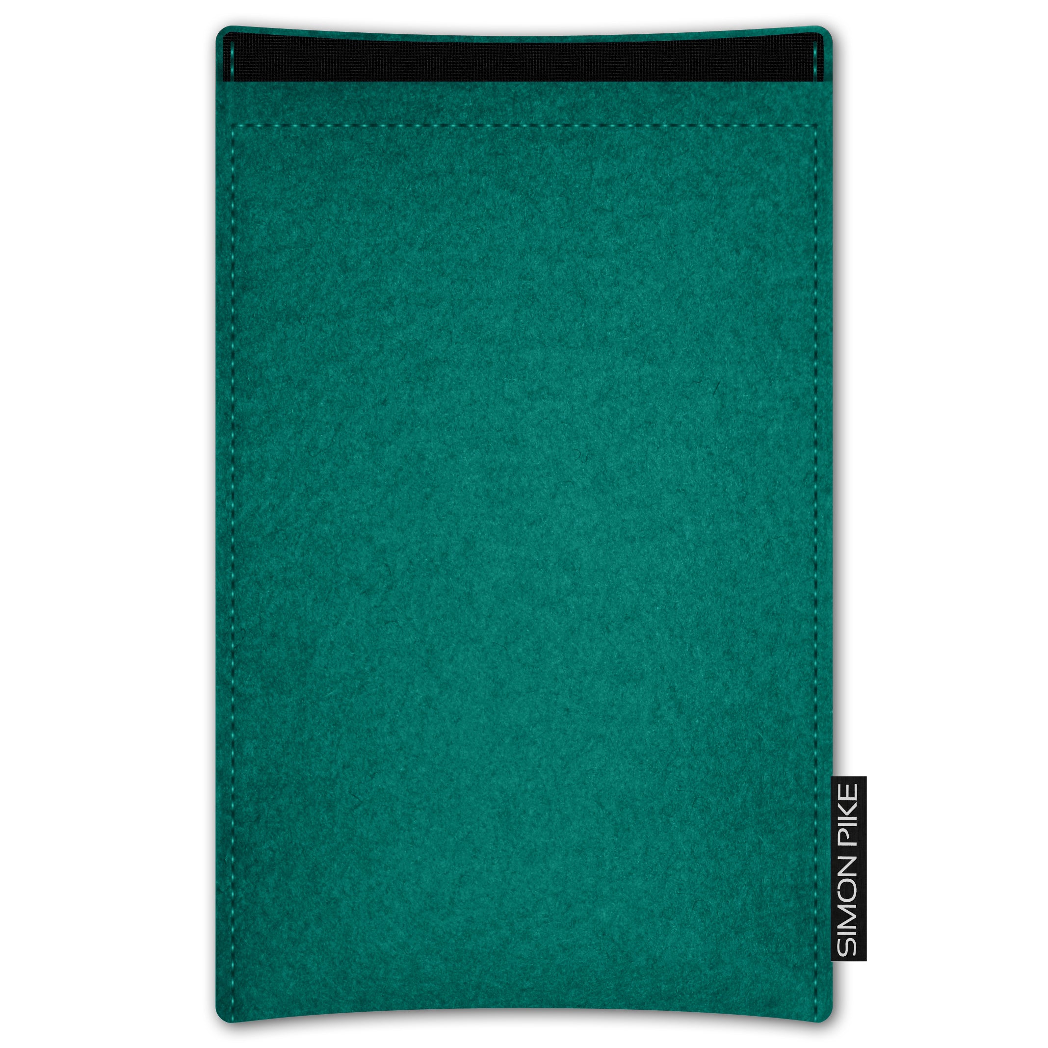 Handytasche "Boston" 1 smaragd Wollfilz passend mit Silikonhülle