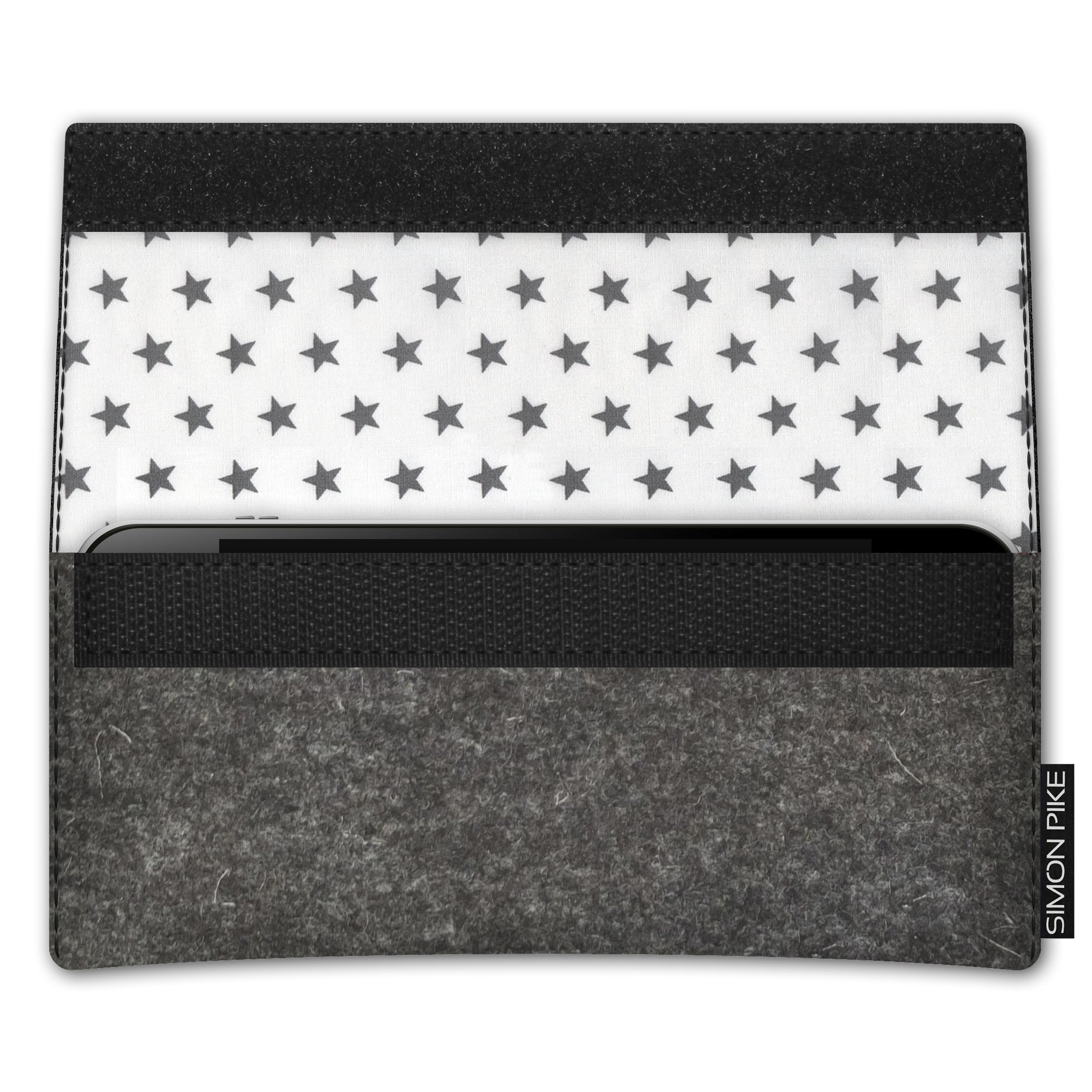 Handytasche "New York" 46 anthrazit Wollfilz passend mit Silikonhülle