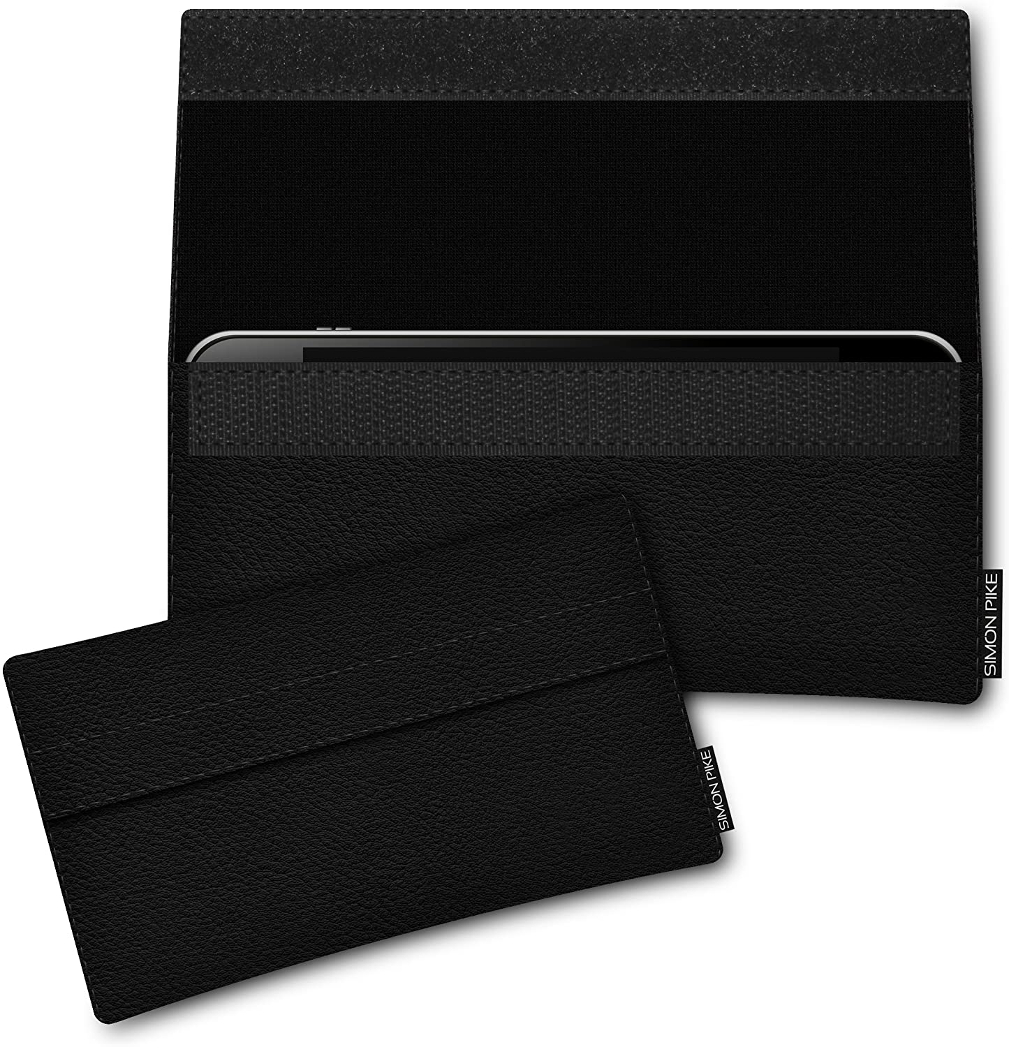 Handytasche "New York" 1 schwarz Kunstleder passend mit Silikonhülle