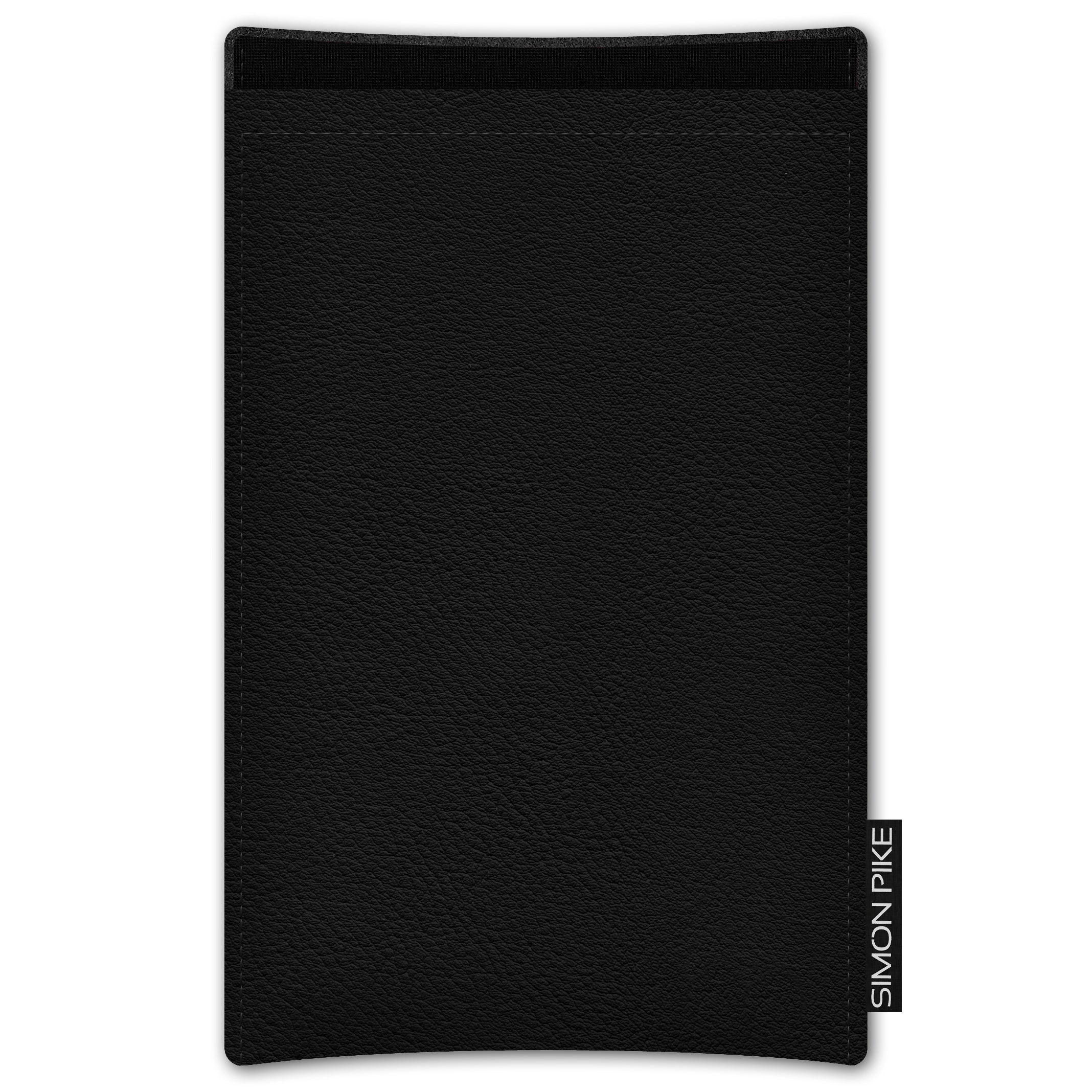 Handytasche "Boston" 1 schwarz Kunstleder passend mit Silikonhülle