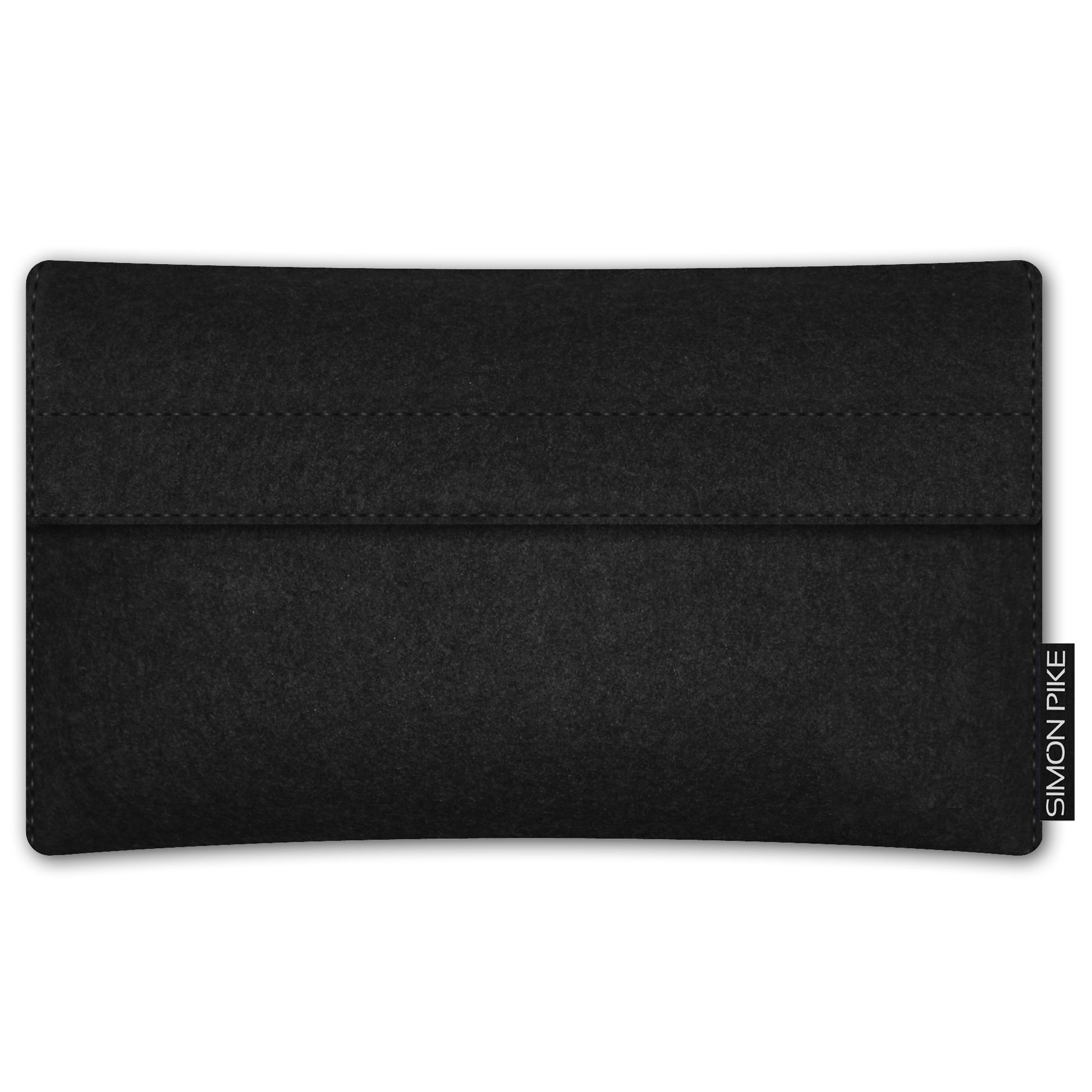 Handytasche "New York" 1 schwarz Wollfilz passend mit Silikonhülle