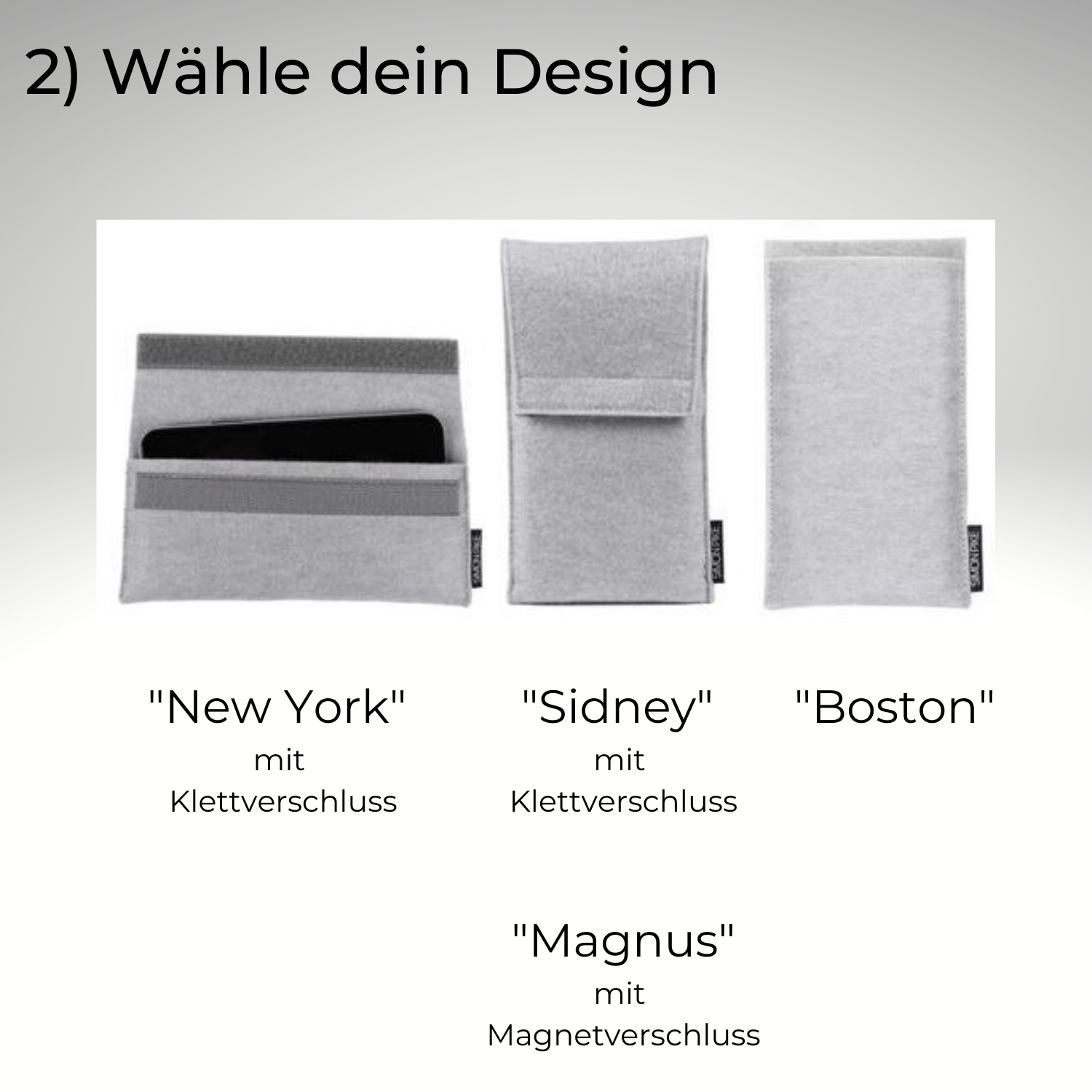 Wunschtasche Handmade DE (passend mit Silikonhülle)